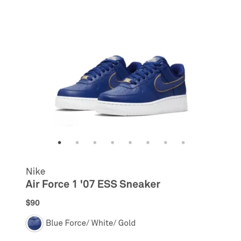 NWT Woman's Air Force 1 Nikes Blue sz 10